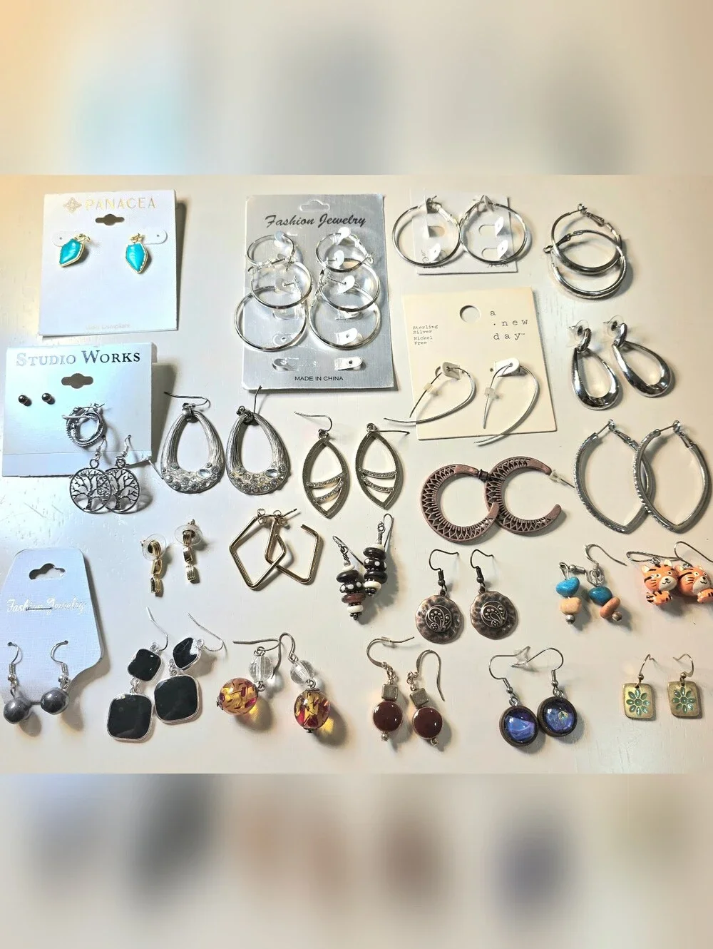 🪭 Vintage To Modern Includes NWT Estate Dangle & Hoop Earrings Collection